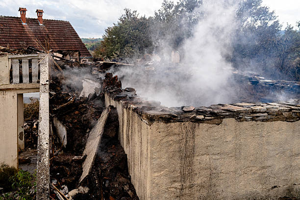 Professional Fire Damage Removal technician working in Oak Park, MN